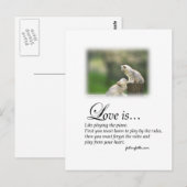 Liebe und Klavier Postkarte (Vorne/Hinten)