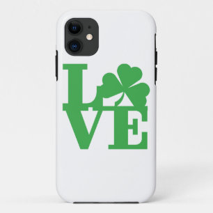 LIEBE und Kleeblätter iPhone 11 Hülle