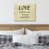 Liebe und Kosmetologe Leinwanddruck (Insitu (Schlafzimmer))