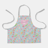 Liebe und Kuchen. All-Over Print Schürze (Vorderseite)