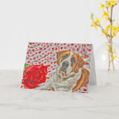 Liebe und Küsse Karte (Gelbe Blume)