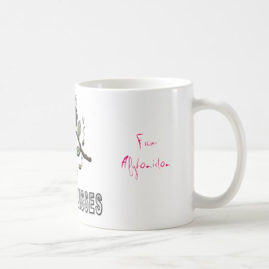 Liebe und Küsse, von Afghanistan Kaffeetasse (Rechts)