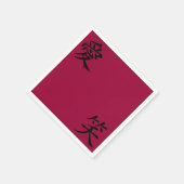 Liebe und Lachen Serviette (Ecke)