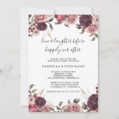 Liebe und Lachen vor glücklichem Erwachen Einladung (Vorderseite)