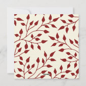 Liebe und Lachen Weihnachten Fotokarte / Rot (Rückseite)