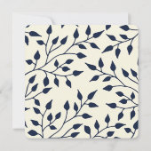 Liebe und Lachen Weihnachtsfotokarte / Navy Blue Einladung (Rückseite)