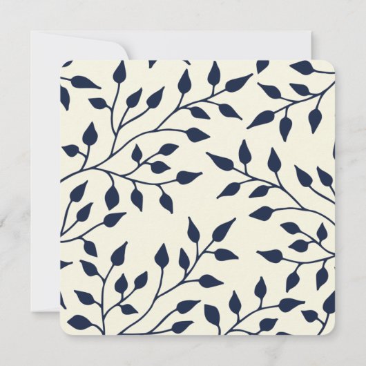 Liebe und Lachen Weihnachtsfotokarte / Navy Blue Einladung (Rückseite)