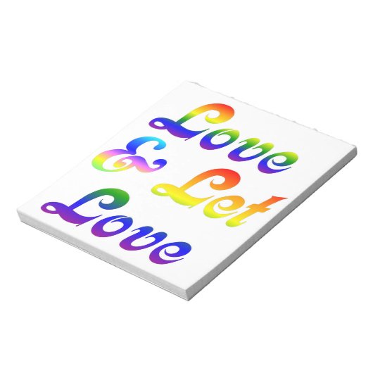 LIEBE UND LASS LIEBE NOTIZBLOCK (Rotiert)