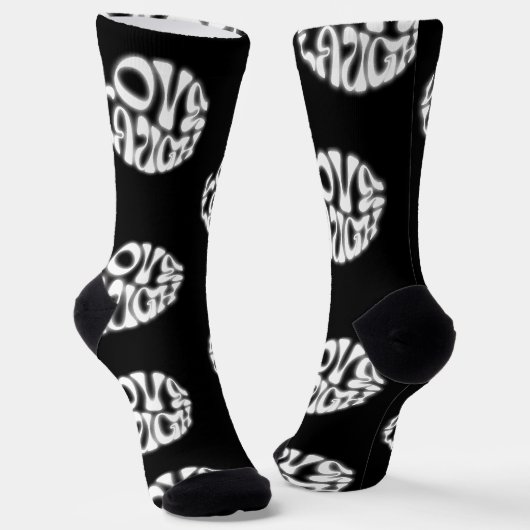 LIEBE UND LAUGH SOCKEN (Gewinkelt)
