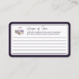 Liebe und Lavendel | Angabe der Liebe Begleitkarte