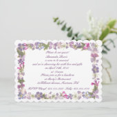 Liebe und Lavendel Einladung (Stehend Vorderseite)