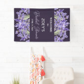 Liebe und Lavendel | Elegantes florales Brautparty Banner (Insitu)