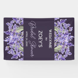 Liebe und Lavendel | Elegantes florales Brautparty Banner