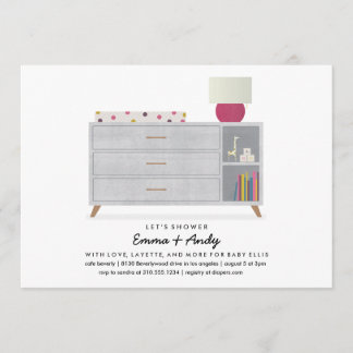Liebe und Layette Baby Dusche Einladungen