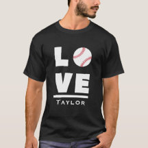 Liebe und lebe Baseball-Sportfan Benutzerdefiniert