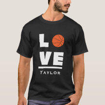 Liebe und lebe Basketball-Sportfan Benutzerdefinie