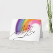 Liebe und leicht geklappte Grußkarte Karte (Vorderseite)