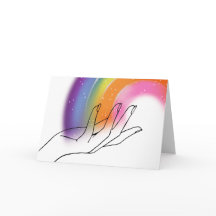 Liebe und leicht geklappte Grußkarte