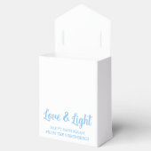 Liebe und leicht Hanukkah Menorah Custom Party Geschenkschachtel (Geöffnet)