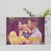 Liebe und leichte Hanukka Folien Feiertagskarte (Stehend vorne)