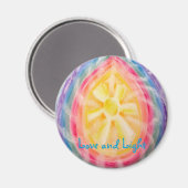 Liebe und leichter Chakra-Magnet 2 Magnet (Vorderseite/Rückseite)