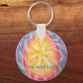 Liebe und leichter Chakra Schlüsselanhänger (Vorderseite)