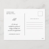 Liebe und leichter klassischer Goldrahmen Feiertagspostkarte (Rückseite)