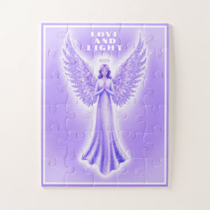 Liebe und leichter Lila Heilgel 30 Stück Puzzle