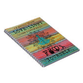 Liebe und leichter Yoga Notizblock (Rechte Seite)