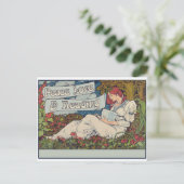 Liebe und Lesen Postkarte (Stehend Vorderseite)