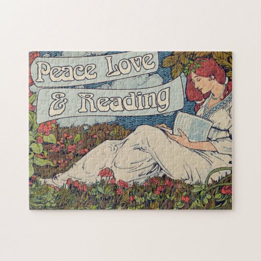Liebe und Lesen Puzzle (Horizontal)