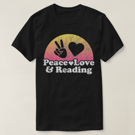 Liebe und Lesen T-Shirt (Design vorne)