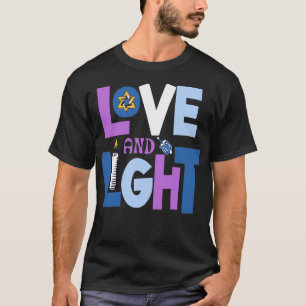 Liebe und Licht Chanukka Weihnachten T-Shirt