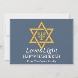 Liebe und Licht | Collage aus Hanukkah-Foto Feiertagskarte