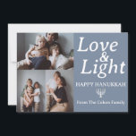 Liebe und Licht | Collage aus Hanukkah-Foto Feiertagskarte<br><div class="desc">Liebe und Licht | Collage aus Hanukkah-Foto</div>