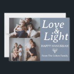 Liebe und Licht | Collage aus Hanukkah-Foto Feiertagskarte<br><div class="desc">Liebe und Licht | Collage aus Hanukkah-Foto</div>