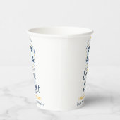 Liebe und Licht | Einfache Hanukkah-Familie Pappbecher (Rechts)