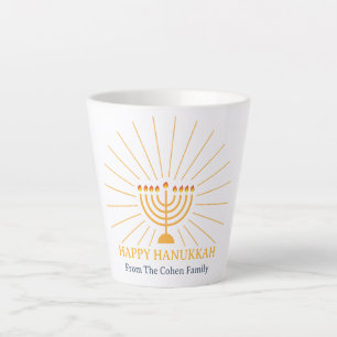 Liebe und Licht   Einfache Happy Hanukkah Familie Milchtasse