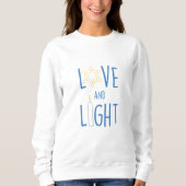 Liebe und Licht Hannukah Sweatshirt (Vorderseite)
