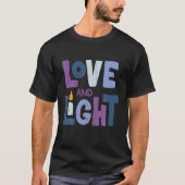 Liebe und Licht Hanukka T-Shirt (Vorderseite)