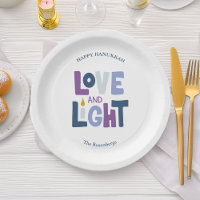 "Liebe und Licht" Hanukkah-Etikett