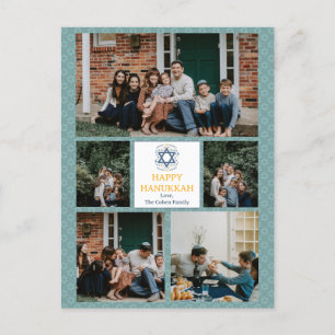 Liebe und Licht Hanukkah Foto Collage Feiertagspostkarte