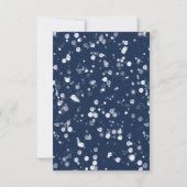 Liebe und Licht | Imitate Foil Bokeh Hanukkah Aben Einladung (Rückseite)