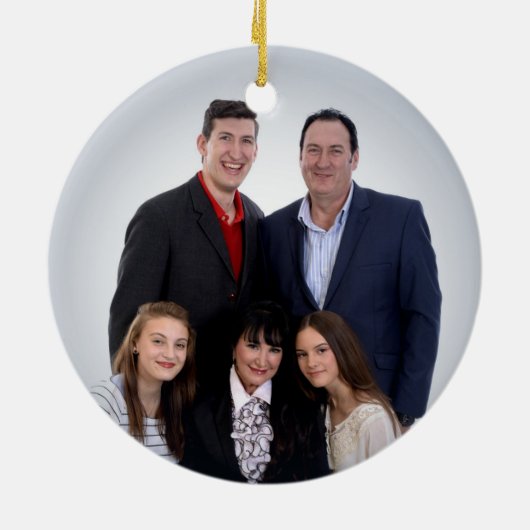 Liebe und Licht | Imitate Foil Lovely Bokeh Hanukk Keramik Ornament (Hinten)