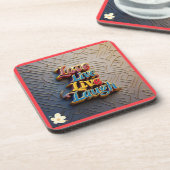 "Liebe und Licht immer" Getränkeuntersetzer (Linke Seite)