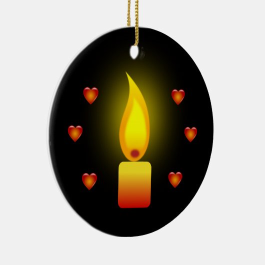 "Liebe und Licht" Keramikornament (Rechts)