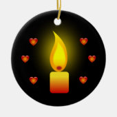 "Liebe und Licht" Keramikornament (Vorne)