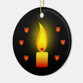 "Liebe und Licht" Keramikornament (Links)