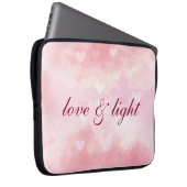 Liebe und Licht Laptopschutzhülle (Vorne Rechts)
