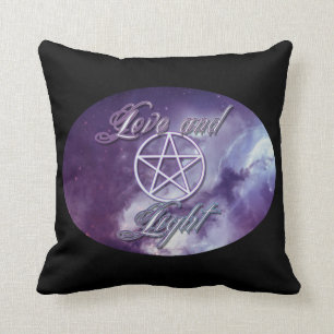 Liebe und Licht mit Pentagramm Kissen